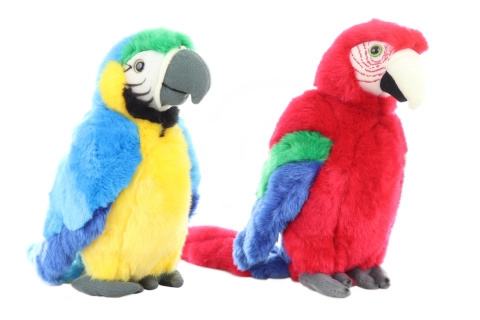 Plyšový papoušek