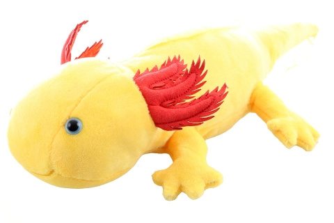 Plyšový axolotl žlutý