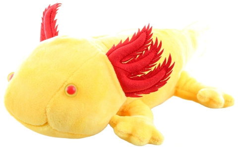 Plyšový axolotl žlutý 30 cm eco-friendly