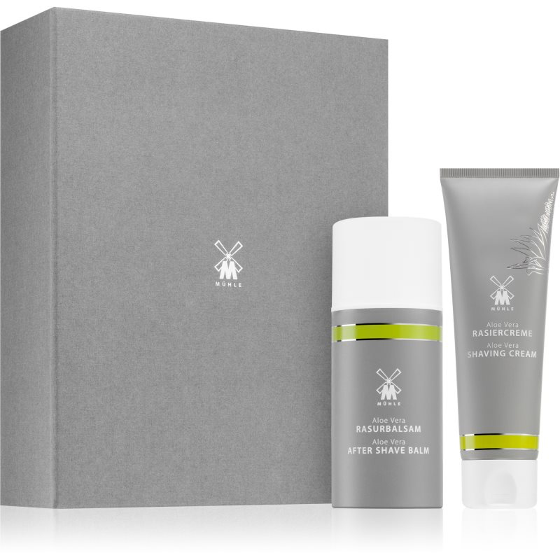 Dárková sada krému na holení a balzámu po holení Mühle - Aloe Vera