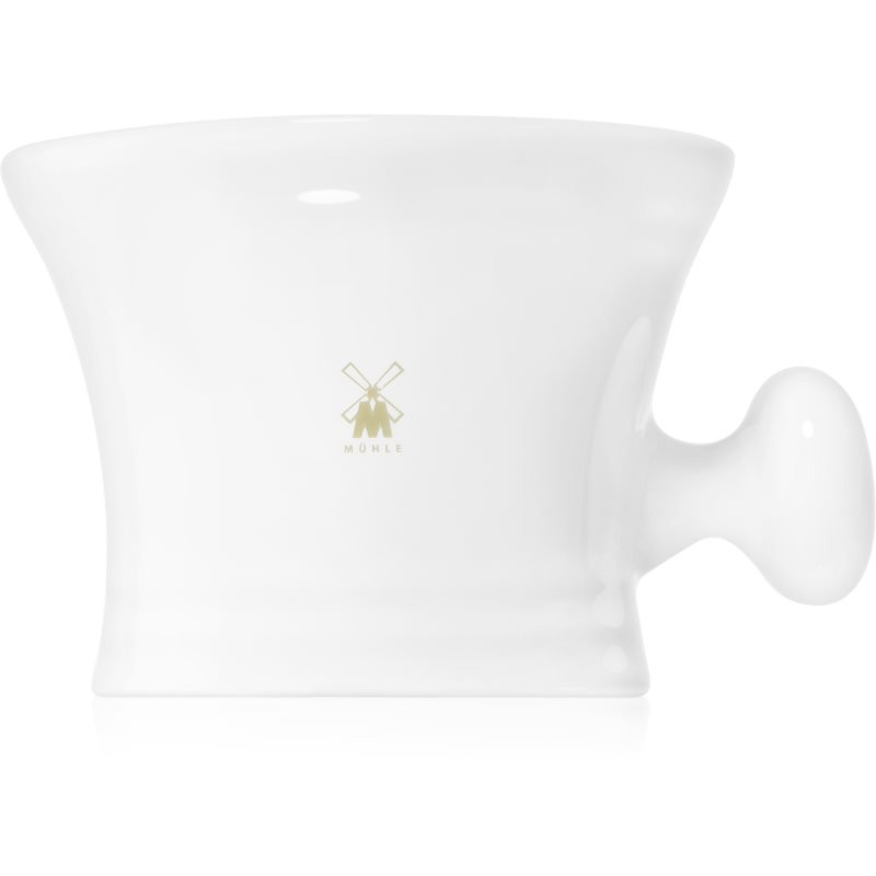Mühle Porcelánový hrnek na holení s držátkem - bílý