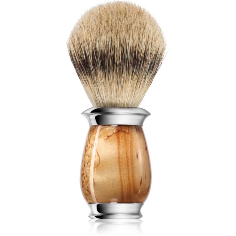 Mühle Střední štětka na holení Purist z jezevčích štětin (silvertip badger, karelská bříza), 1ks