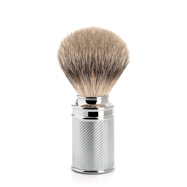 Mühle Štětka na holení Mühle z jezevčích štětin- silvertip badger, chrom