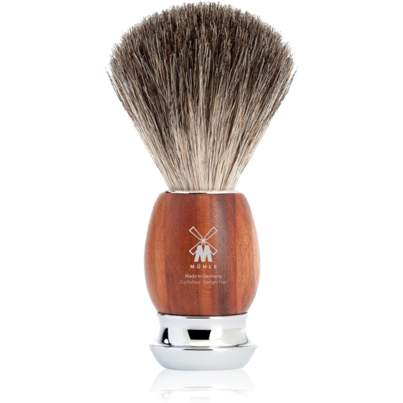 Mühle Střední štětka na holení VIVO z jezevčích štětin (pure badger, švestkové dřevo), 1ks
