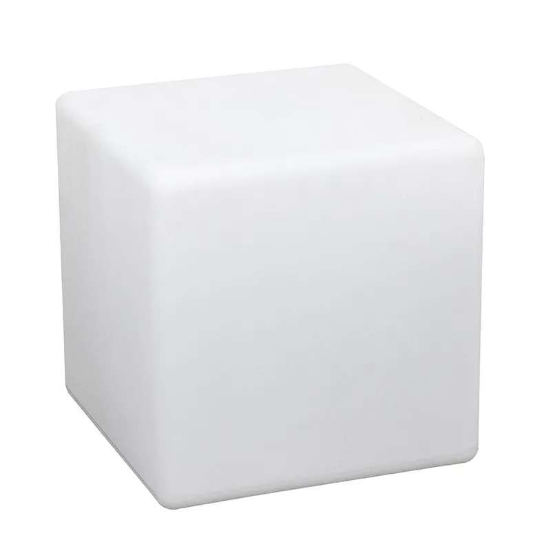 German Dekorativní venkovní LED solární osvětlení / 30 x 30 x 30 cm / 1800 mAh / kostka / IP67 / 8 barev / plast / bílá Varianta: ivi1