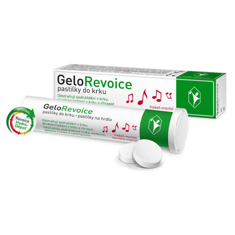 GeloRevoice pastilky do krku třešeň-mentol 20ks