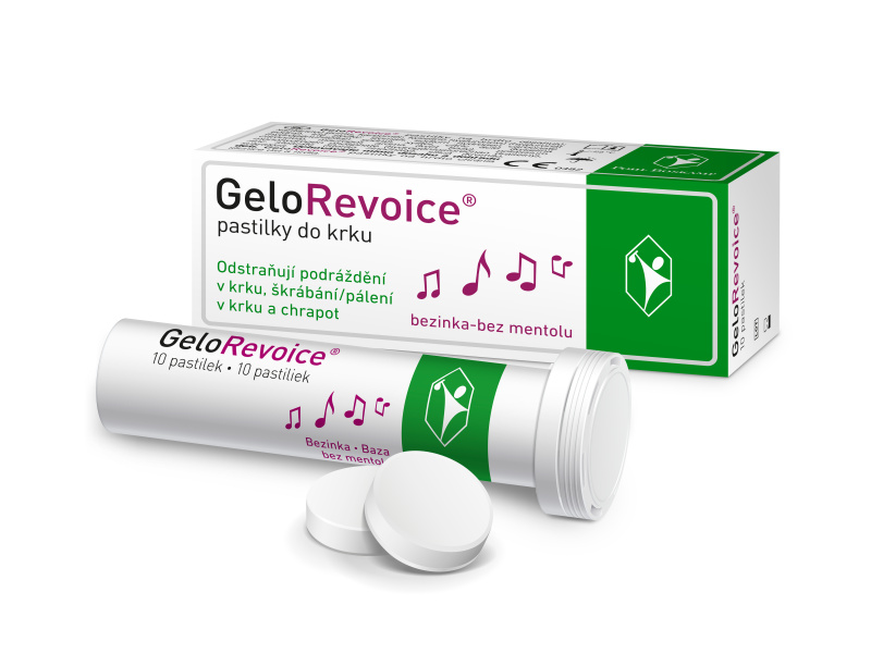 GeloRevoice pastil.do krku bezinka-bez ment. 10ks