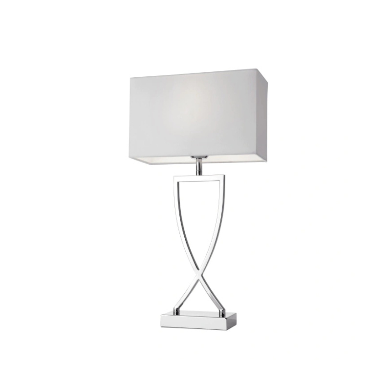 Villeroy & Boch Stolní lampa Toulouse, 52 cm, chrom / bílá 96310