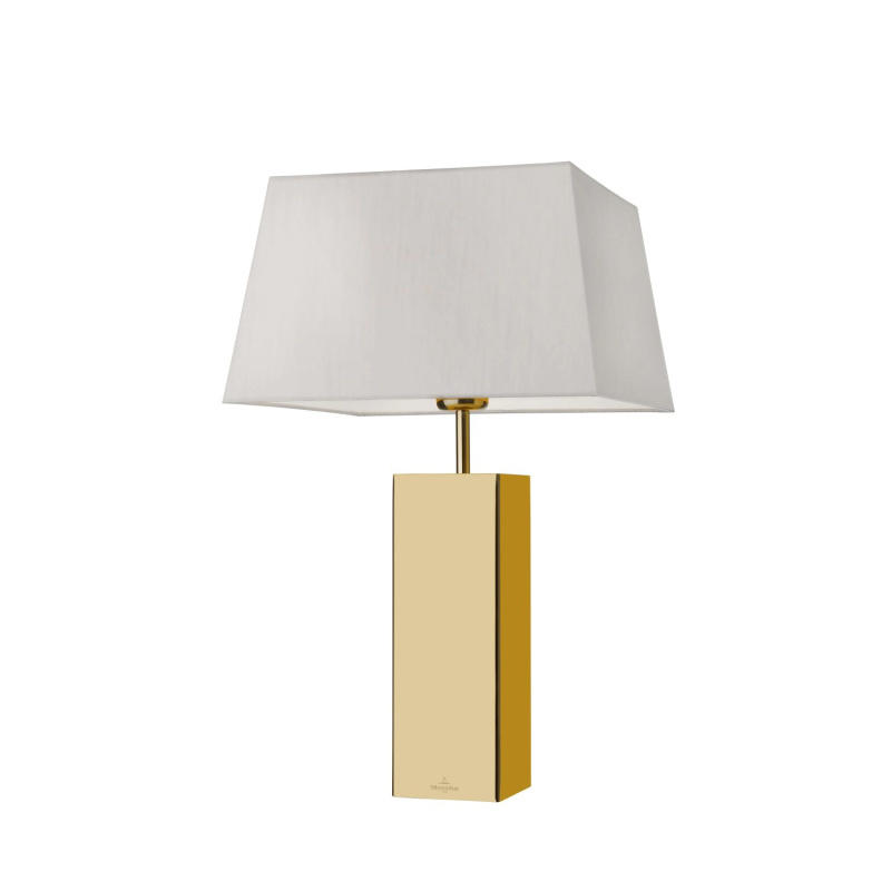 Villeroy & Boch Stolní lampa Prag, 53 cm, zlatá / béžová 96361