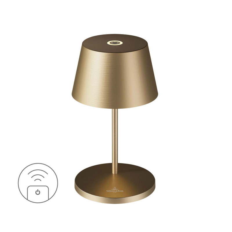 Villeroy & Boch Nabíjecí LED lampa do exteriéru / interiéru Seoul, 20 cm, brushed gold  97209