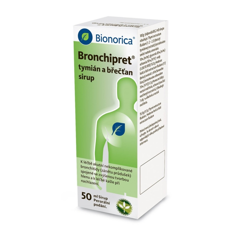 BRONCHIPRET TYMIÁN A BŘEČŤAN sirup 1X50ML