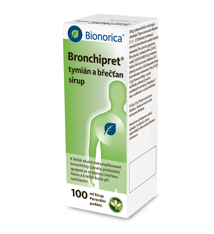 BRONCHIPRET TYMIÁN A BŘEČŤAN sirup 1X100ML