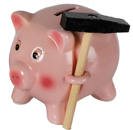 OUT OF THE BLUE KG Pokladnička prasátko s kladívkem - malé