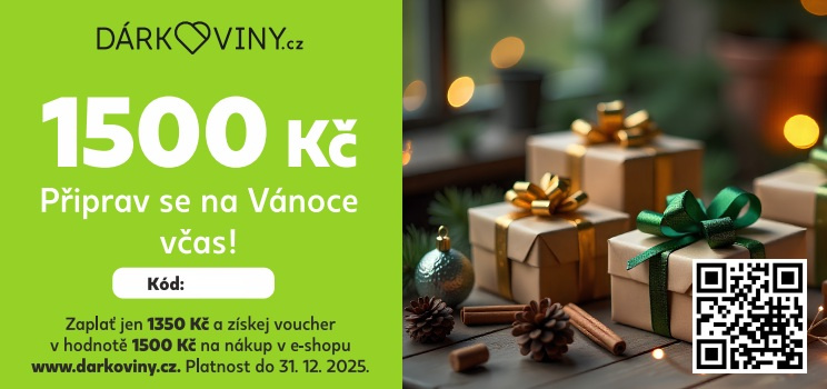 Voucher 1500Kč Připrav se na Vánoce včas