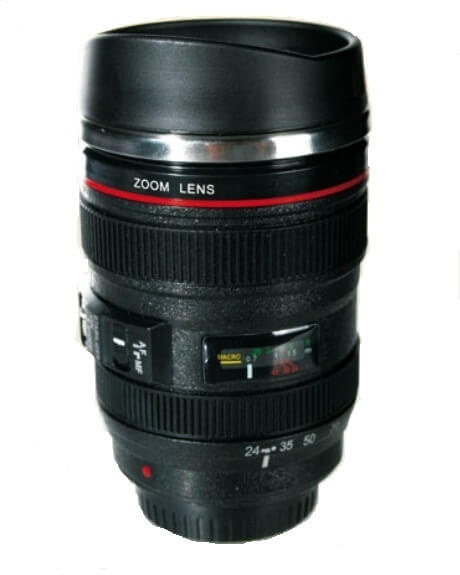 Hrnek pro fotografy objektiv