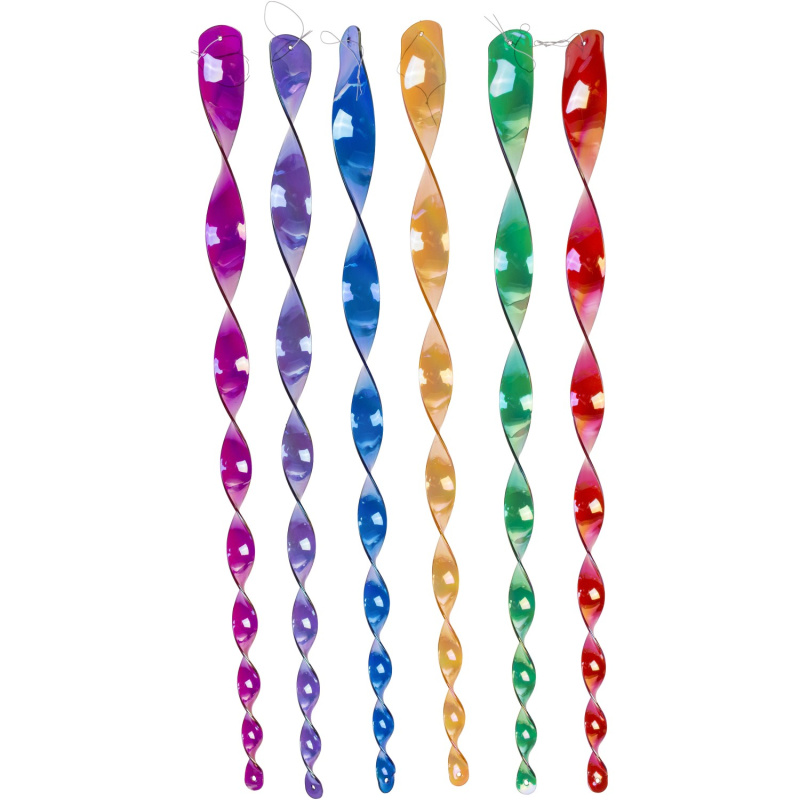 Sunny Garden Závěsná větrná spirála plastová různé barvy 60 x 3 cm, 1 ks