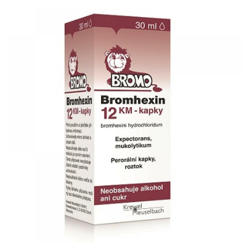 BROMHEXIN KM 12MG/ML Perorální kapky, roztok 30ML