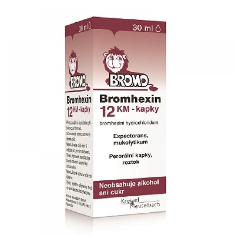BROMHEXIN KM 12MG/ML Perorální kapky, roztok 30ML