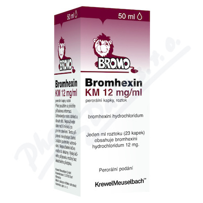 BROMHEXIN 12 Kapky, roztok 50 ml