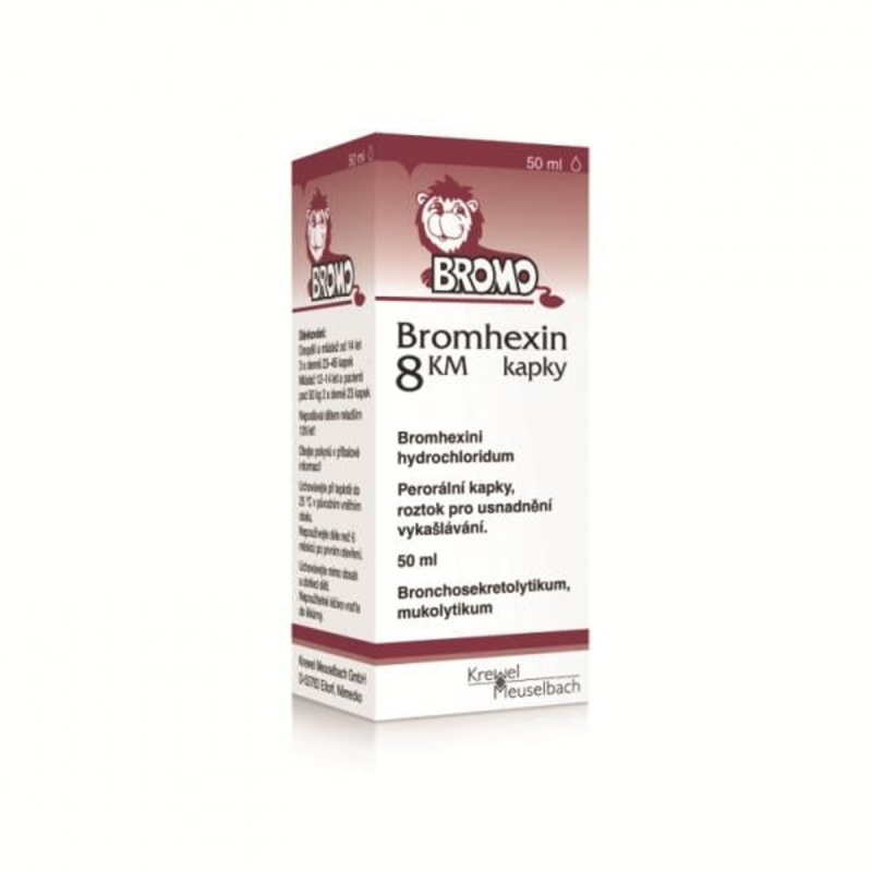 BROMHEXIN KM 8MG/ML Perorální kapky, roztok 1X20ML