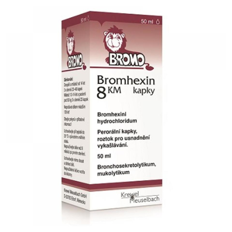 BROMHEXIN 8 KM kapky 50 ml