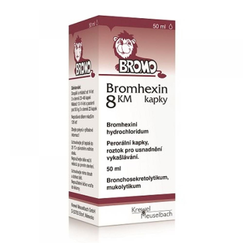 BROMHEXIN 8 KM kapky 50 ml