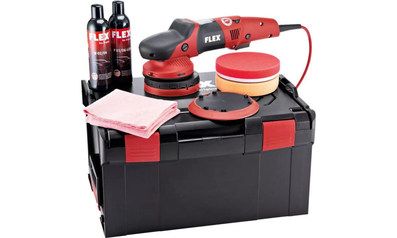 FLEX | Excentrická leštička - XFE 7-15 150 Varianta: Set, Přepravní obal: přepravní kufr L-BOXX