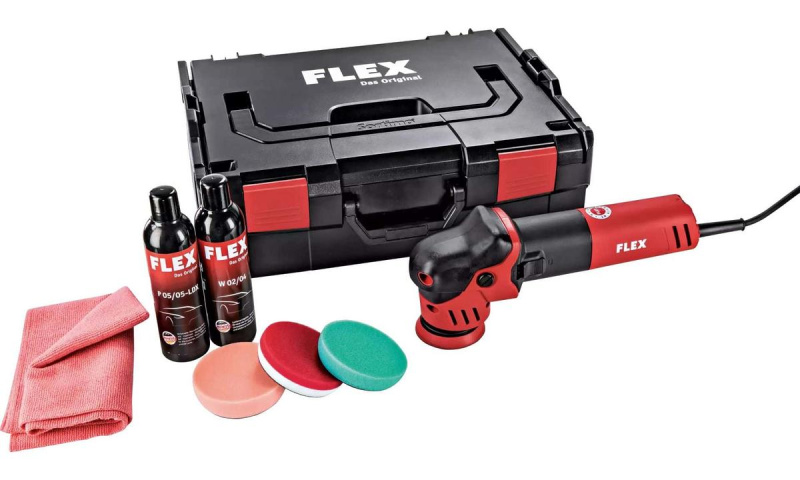 FLEX | Excentrická leštička na malé plochy - XFE 7-12 80 Varianta: Set, Přepravní obal: přepravní kufr L-BOXX