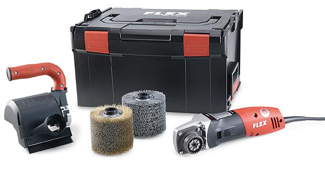 Flex - BBE 14-3 110 Set Kartáčovací bruska TRINOXFLEX