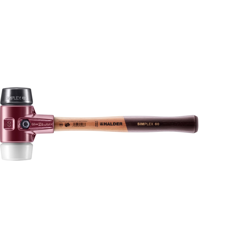 Halder Kladivo Simplex, guma/Superplastik/temperovaná litina, pr. 60 cm