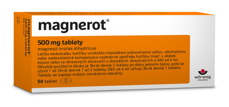 Magnerot 500 mg 50 tablet