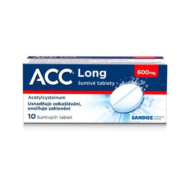 ACC LONG 600MG šumivá tableta 10