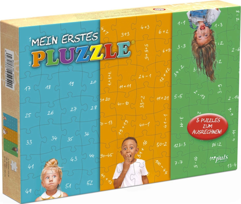 PULS ENTERTAINMENT PLUZZLE® Moje první matematické puzzle 3x56 dílků