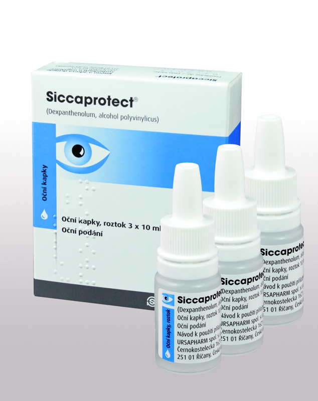 SICCAPROTECT  3X10ML Oční kapky, roztok