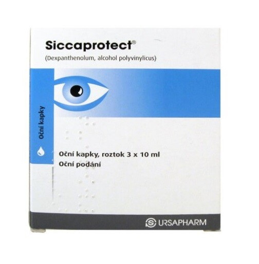 SICCAPROTECT  3X10ML Oční kapky, roztok