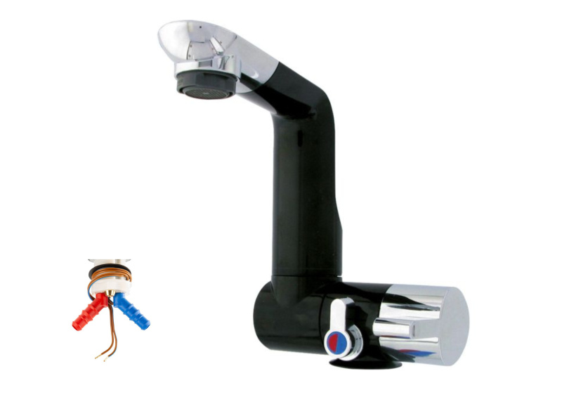 CAN Vodovodní kohoutek Comet Arona - černá/chrom