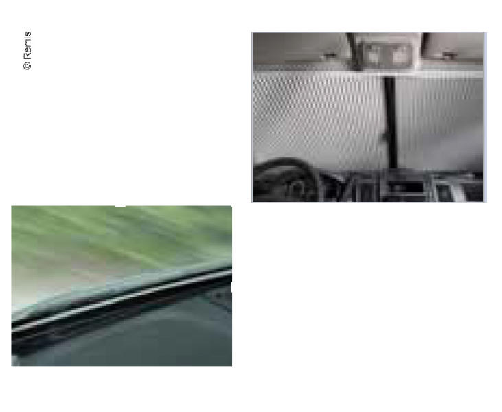 REMIS Přídavný panel pro roletu Remifront IV černý pro Ducato od roku 2011