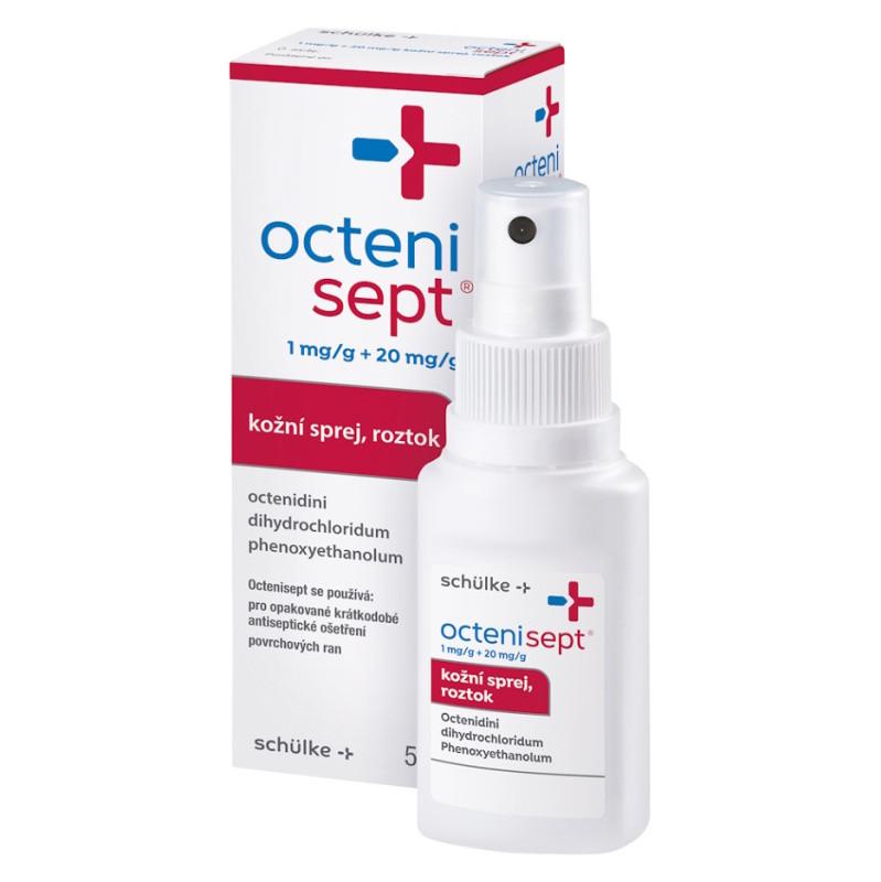 OCTENISEPT 1MG/G+20MG/G Kožní sprej, roztok 1X50ML