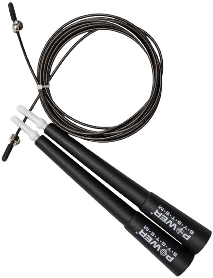 Power System Švihadlo CROSSFIT JUMP ROPE - černá