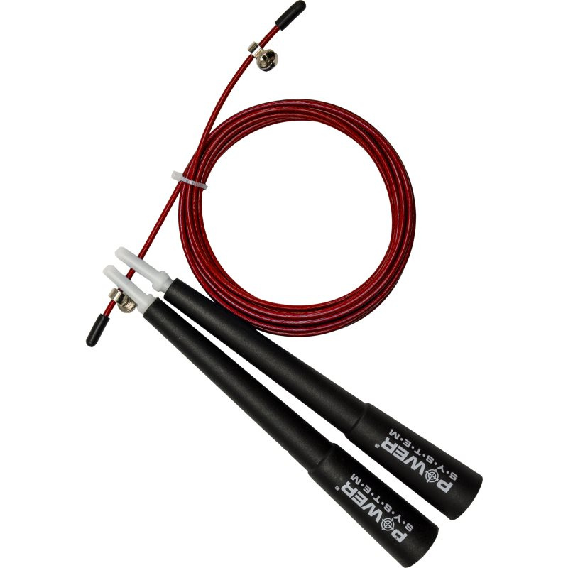 Power System Švihadlo CROSSFIT JUMP ROPE - červená