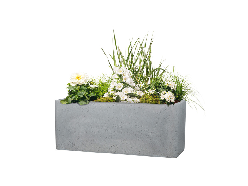 Scheurich Květináč Cube Box (Stony Grey, Länge 60 cm)