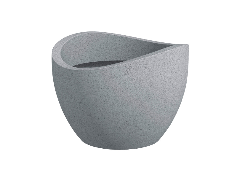 Scheurich Květináč Wave Globe (Stony Grey, Ø 60 cm x 45 cm)