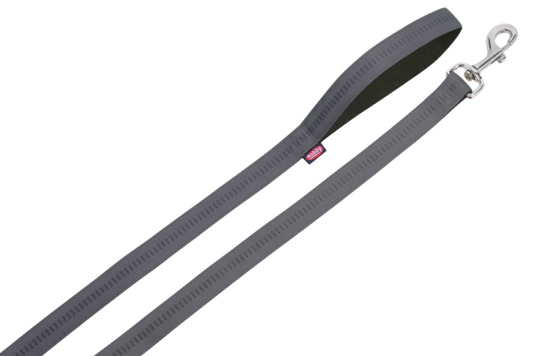 Nobby SOFT GRIP vodítko nylon 120cm / 15mm tmavě šedá