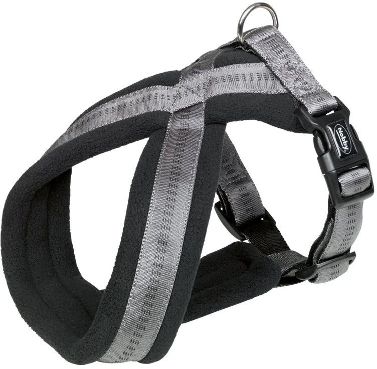 Nobby SOFT GRIP COMFORT postroj do X šedý XS 20-30cm