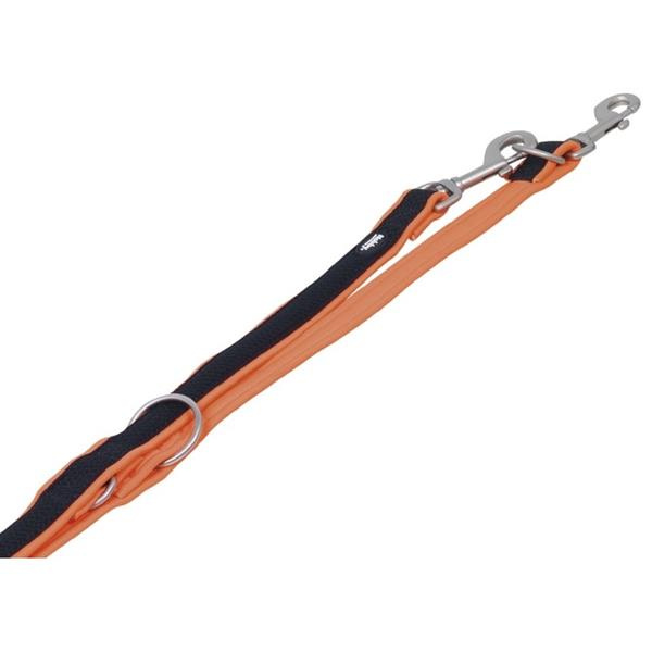 Nobby MESH PRENO vodítko neoprén oranžové M/L 200cm
