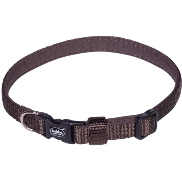 Nobby CLASSIC PRENO Mini obojek neoprenový hnědá XS-S 20-35cm