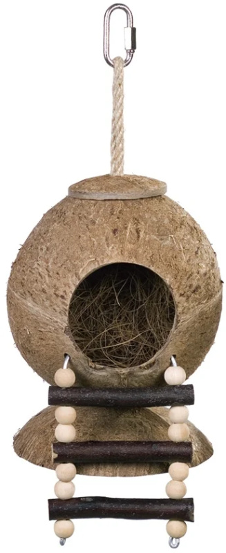 Domek kokos křeček se žebříkem Nobby 31x 11,5cm 1 ks