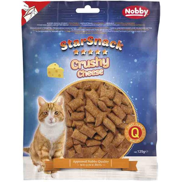 Nobby StarSnack Cat Crushy Cheese křupavé polštářky se sýrem 125g