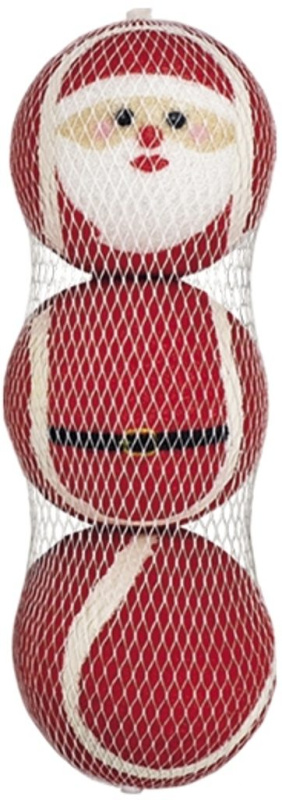 Nobby Vánoční tenisové míčky - Santa 3 ks (4,5 cm)