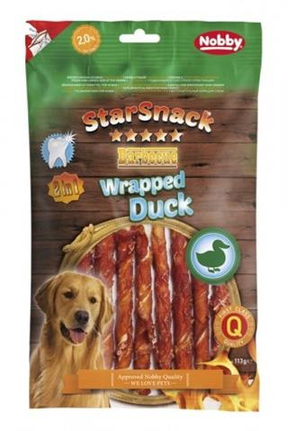 Nobby StarSnack BBQ Wrapped Duck pamlsky 113g